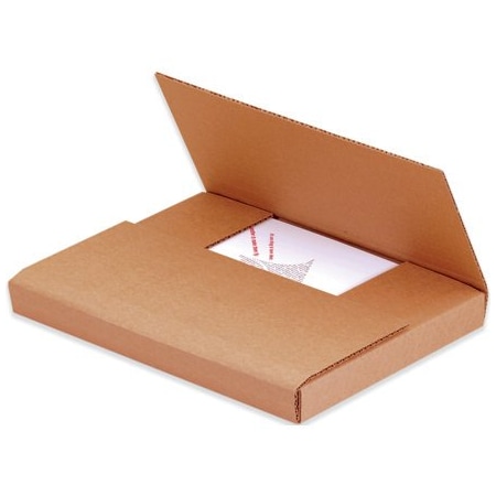 Bsc Preferred 9-1/2 x 6-1/2 x 2'' Kraft Easy-Fold Mailers, 50PK M9621BFK